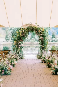Connor and Eleanor Ceremony Arch Under Tent Connor and Eleanor Ceremony Arch Under Tent