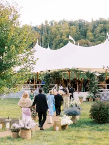 Connor and Eleanor Walking In Tent Connor and Eleanor Walking In Tent