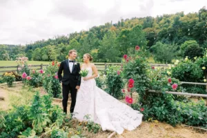 Connor and Eleanor in the Dahlia Garden Connor and Eleanor in the Dahlia Garden