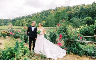 Connor and Eleanor in the Dahlia Garden